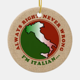 De Cerámica Adorno Italiano Divertido y Terco