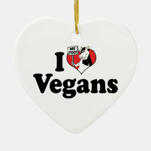 De Cerámica Adorno Me Encantan Los Veganos