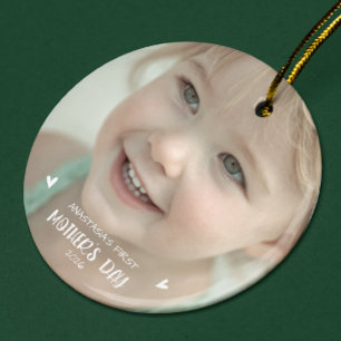De Cerámica Adorno Personalizado con Foto del Bebé en su 1er D