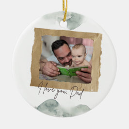 De Cerámica Adorno personalizado del Día del Padre