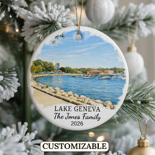 De Cerámica Adorno Personalizado del Lago Ginebra Personalizad