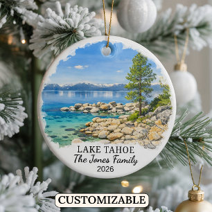 De Cerámica Adorno Personalizado del Lago Tahoe, Nevada Person