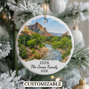 De Cerámica Adorno personalizado del Parque Nacional Zion, Uta