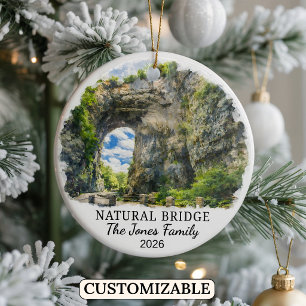 De Cerámica Adorno Personalizado del Puente Natural, Virginia
