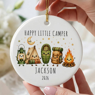 De Cerámica Adorno Personalizado Feliz Pequeño Campista