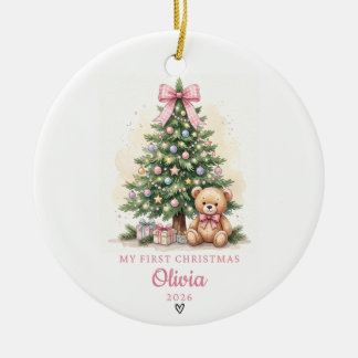 De Cerámica Adorno personalizado para el primer Navidad del be