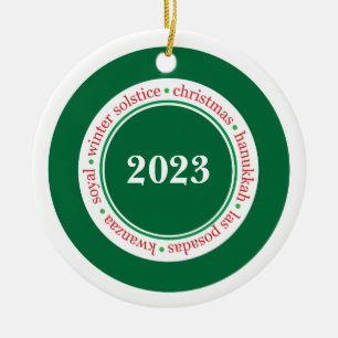De Cerámica Adorno personalizado para la temporada navideña
