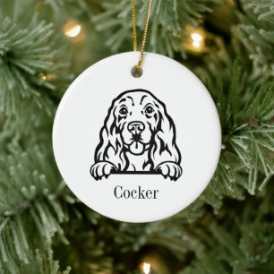 De Cerámica Adorno personalizado para mascotas Cocker Spaniel,