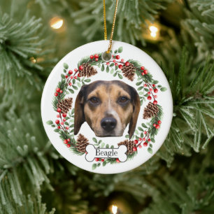 De Cerámica Adorno personalizado para mascotas con perro beagl