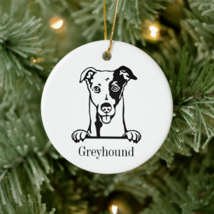 De Cerámica Adorno personalizado para mascotas con perro Galgo