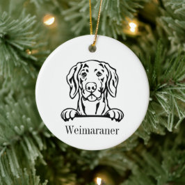 De Cerámica Adorno personalizado para mascotas con perro Weima