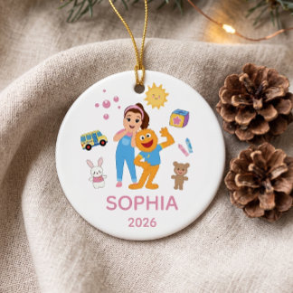 De Cerámica Adorno personalizado para niños pequeños, adorno d