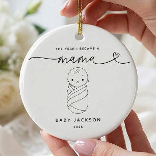 De Cerámica Adorno Personalizado para Nueva Mamá con Bebé Niño