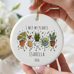 De Cerámica Adorno Personalizado 'Riego Mis Plantas'
