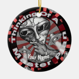 De Cerámica Adorno Plan Maestro Alien
