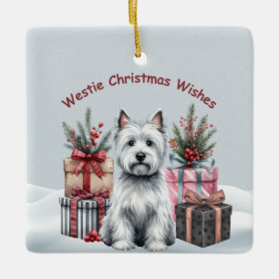 De Cerámica Adorno Westie Personalizado con Regalos