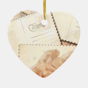 De Cerámica Antecedentes retro románticos, adorno