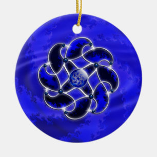 De Cerámica Azul como adorno marino