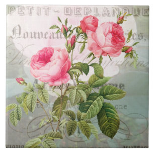 De Cerámica Azulejo Cerámico Rosas Rosadas Redoute