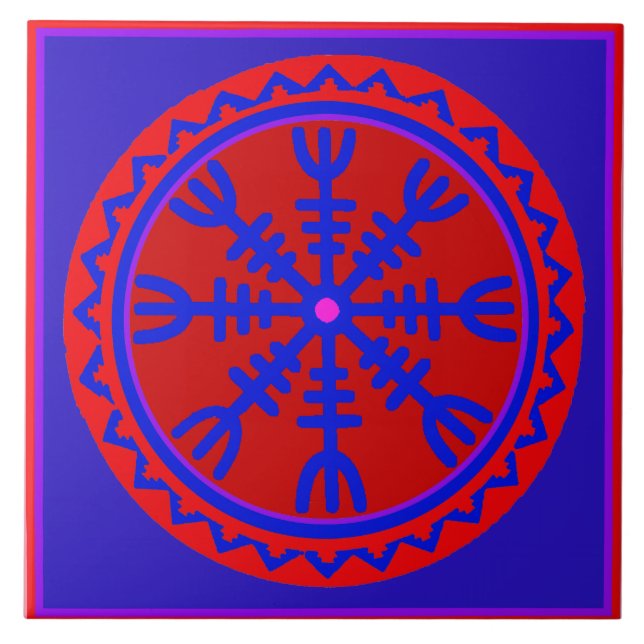 De Cerámica Azulejo del Casco del Terror (Frente)