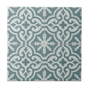 De Cerámica Azulejo - Estilo Marroquí Verde Azulado