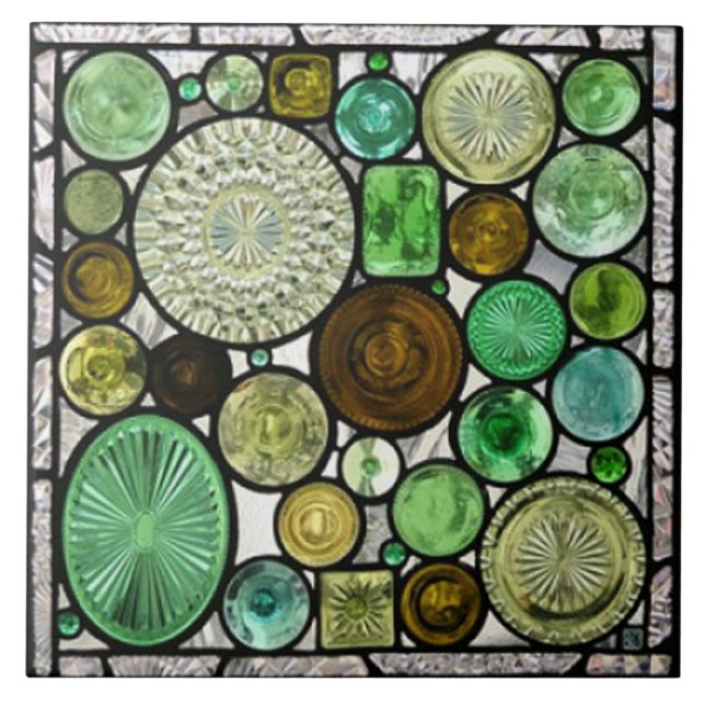 De Cerámica Azulejo exclusivo vitral (Frente)