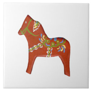 De Cerámica Azulejo grande con caballo Dala