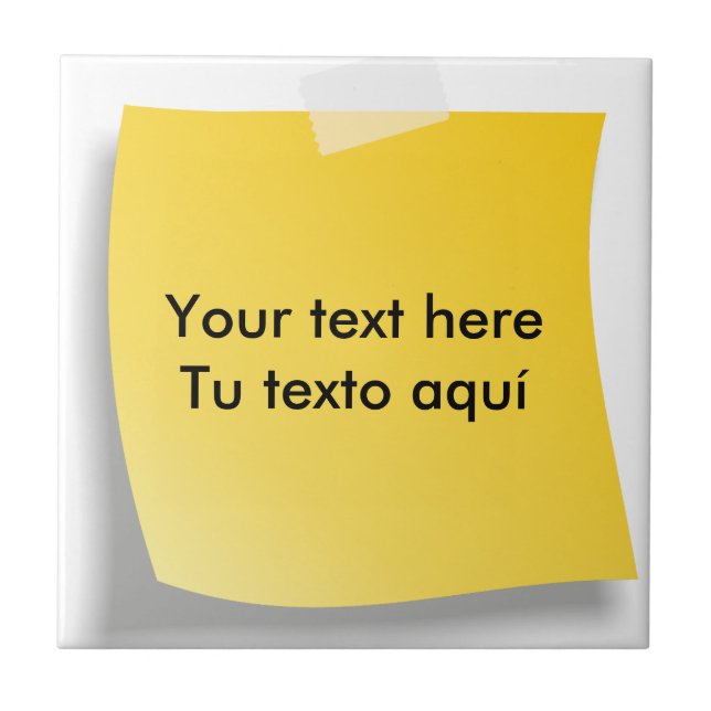 De Cerámica Azulejo post-it (Frente)