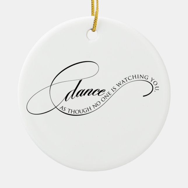 De Cerámica Bailar como uno ve adorno (Frente)