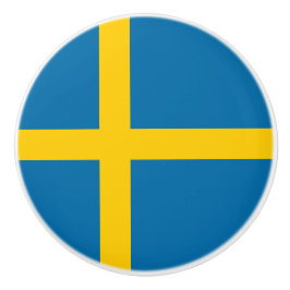 De Cerámica Bandera sueca (Suecia) Pomo cerámico