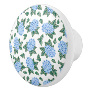 De Cerámica Blue Hydrangeas Personalizado Pomo cerámico