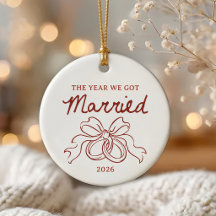 Caprichoso Nuestro Primer Navidad Casados Adorno