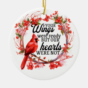 De Cerámica Cardenal Del Cielo. Adorno