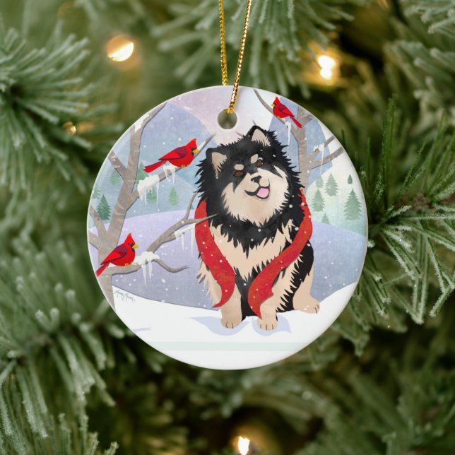 De Cerámica COMFORT & JOY con el adorno Lapphun finlandés (Árbol)