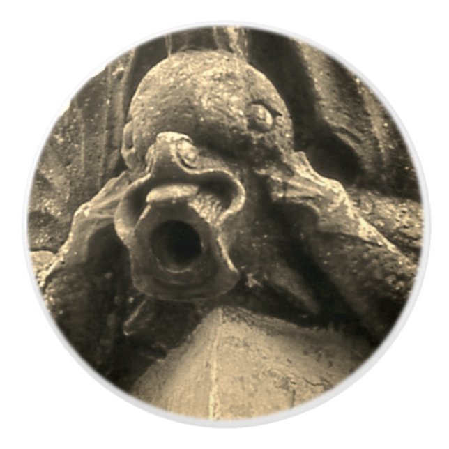 De Cerámica "Gargoyle" Pomo cerámico (Anverso)