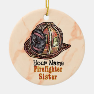De Cerámica Hermana bombero adorno bomberos
