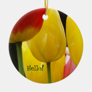 De Cerámica ¡Hola! Amigo! adorno colgante regalos Tulipán Amar