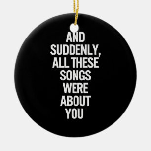 DE CERÁMICA LAS CANCIONES SON TODAS SOBRE TI, MI AMOR ADORNO