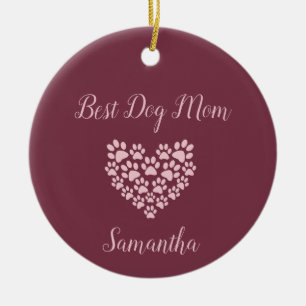 De Cerámica Mejor Mamá Perro Adorno Personalizado