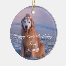De Cerámica Mi Hermoso Perro Cumpleaños Personalizado Adorno d