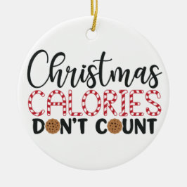 De Cerámica Navidades calorías no cuentan adorno cerámico