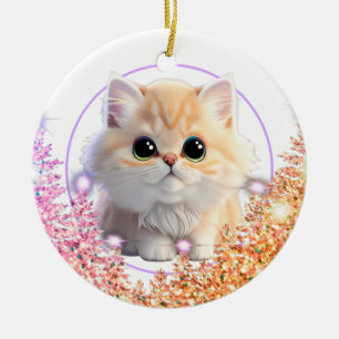 De Cerámica Personaliza al mascota adorno lindo gatito