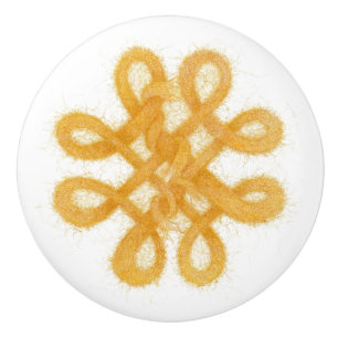De Cerámica Pomo cerámico CELTIC KNOT YARN