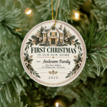 Primer Navidad en nuestro nuevo hogar Adorno