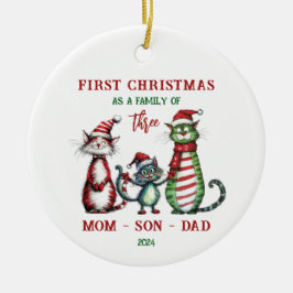 De Cerámica Primera Navidad como adorno familiar