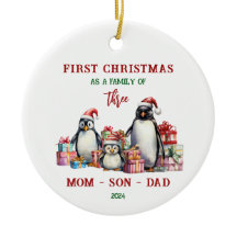 Primera Navidad como adorno familiar