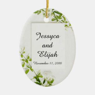 De Cerámica Recuerdame Adorno Cerámico/Oval Boda Favor