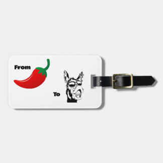 De Chilis a Aisle Donkey etiqueta de Chiste