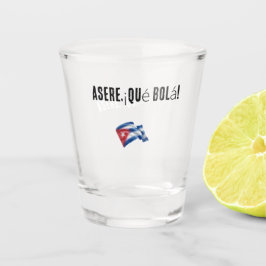De Chupito vaso con frase cubana