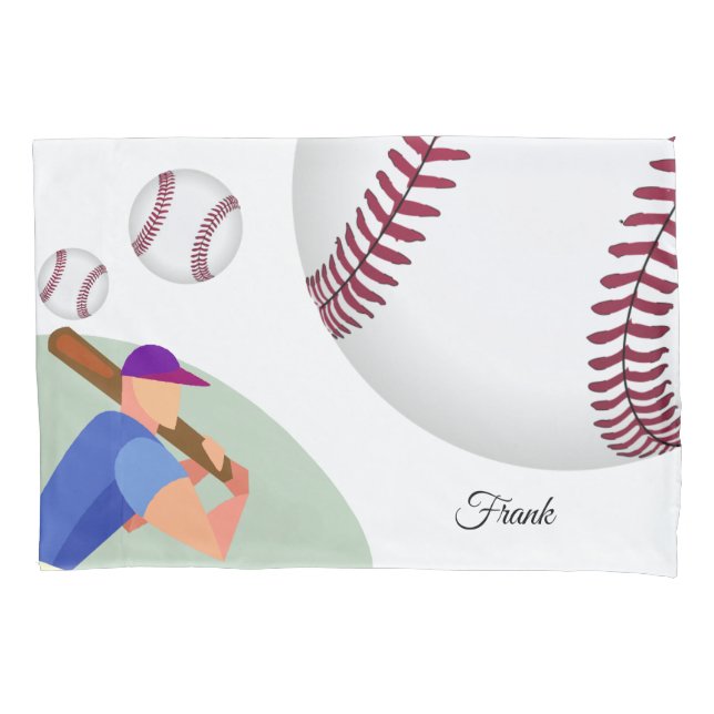 De Cojín Béisbol Funda Pillow (Anverso)